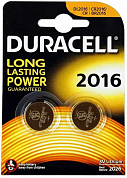 Батарейка CR2016 DURACELL, 3V (2 шт)