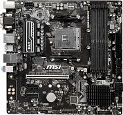 Материнская плата MSI B450M Pro-Vdh Max AMD B450, AM4, DDR4, RAID, VGA, DVI-D, HDMI, 6*USB2.0, 6*USB3.2, PS/2, GLAN, mATX