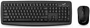 Беспроводная клавиатура + мышь GENIUS Smart KM-8100, USB, черная