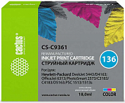 Струйный картридж CACTUS 136 CS-C9361, многоцветный