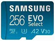 Карта памяти microSDXC SAMSUNG Evo Select 256Gb, Class10 UHS-I U3 V30 A2 (MB-ME256KA/AM)