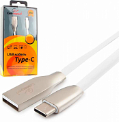 Кабель USB Type-C - USB Am, CABLEXPERT Gold CC-G-USBC01, 1.8 м, белый